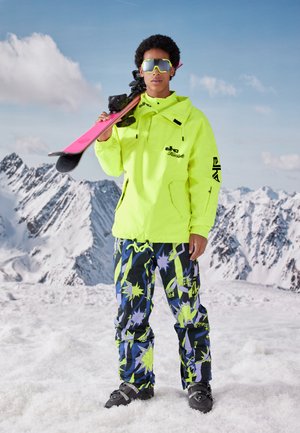 SAAS FEE 89 UNISEX - Vízálló dzseki - neon yellow