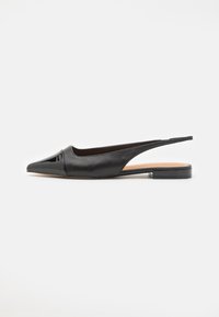 FLEURE - Nizki salonarji z odprto peto - black