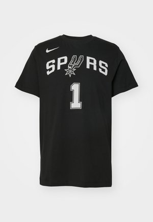 Nike Performance NBA SAN ANTONIO SPURS WEMBANYAMA TEE - Club wear - black