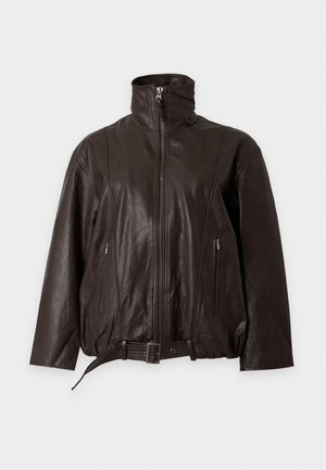 Pepe Jeans, LINA - Μπουφάν από συνθετικό δέρμα - trail brown