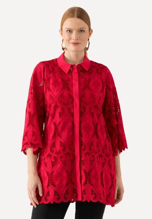 Button-down blouse - salsa