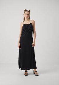 VILA - VILEA STRAP ANKLE DRESS - Jerseykjole - black Miniaturebillede 1