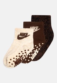 Nike Sportswear INFANT GIRLS GRIP 3 PACK - Kojinės - cacao wow
