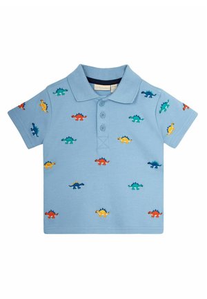JoJo Maman Bébé DINO EMBROIDERED- REGULAR FIT - Pólóing - blue dino