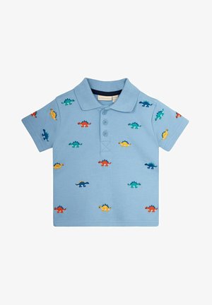JoJo Maman Bébé DINO EMBROIDERED- REGULAR FIT - Polokošeľa - blue dino
