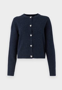 VMFIONA SHORT BUTTON - Cardigan - navy blazer