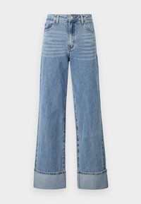 JOLIE - Wide leg - light blue denim