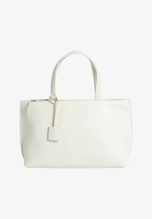 Calvin Klein SHOPPER MD - Shopping bag - panna