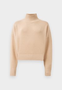 SESTY - Striktrøje - open beige