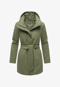 MARIKOO Katalinaa 16 Lange damestrenchcoat, warme overgangsjas in wollook met afneembare capuchon, XS-3XL, Donkerblauw, XL MARIKOO Katalinaa 16 Lange damestrenchcoat, warme overgangsjas in wollook met afneembare capuchon, XS-3XL, Donkerblauw, XL