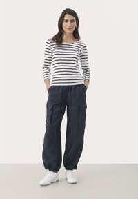 Part Two EMEL - Langærmet T-shirt - dark navy stripe
