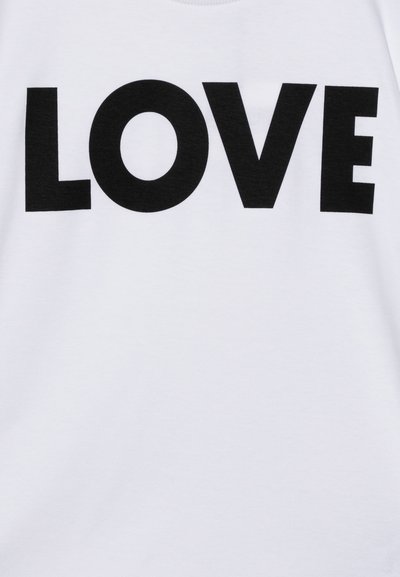 MOSCHINO MAXI  - Camiseta estampada - bianco ottico
