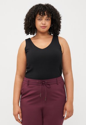 CARTIME LIFE 2 WAY V NECK - Top - black