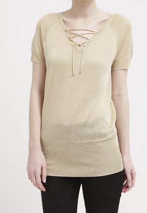 Striktrøje - gold-coloured