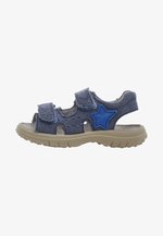 Sandalias Deportivas Naturino Dock Para Niños - Azul, Piel, Suela De Caucho, Doble Cierre De Velcro - ¡Perfectas Para Correr Y Jugar!