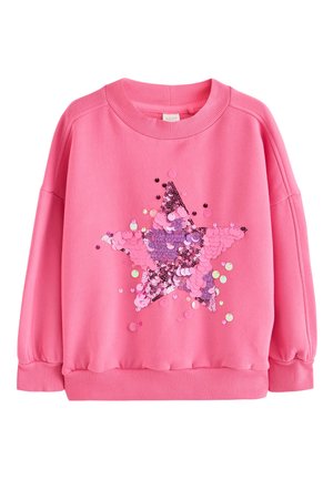 Next REGULAR FIT - SWEATSHIRT - Felpa - pink sequin star