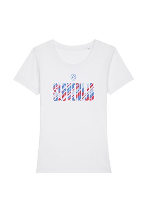 T-shirt imprimé - weiss