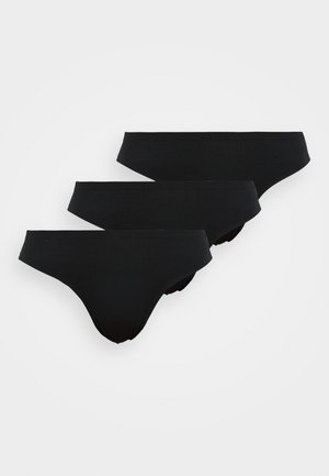 FIT-TO-YOU THONG BOX 3 PACK - Tanga - black