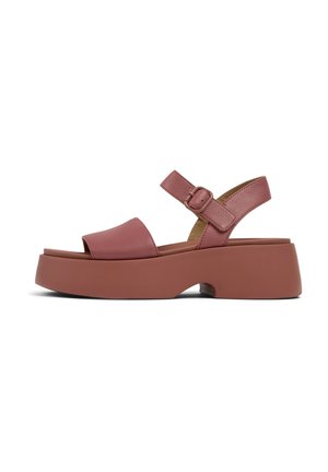 TASHA - Sandalias con plataforma - mittelrot