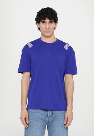 Print T-shirt - clematis blue