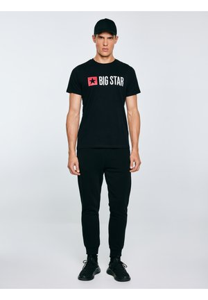 Big Star QUADO - T-shirt con stampa - schwarz