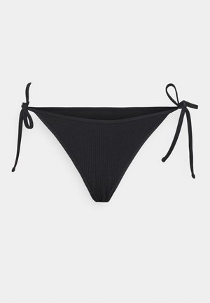 aerie BINDING TIES SQUIGGLE - Bikini bottoms - true black