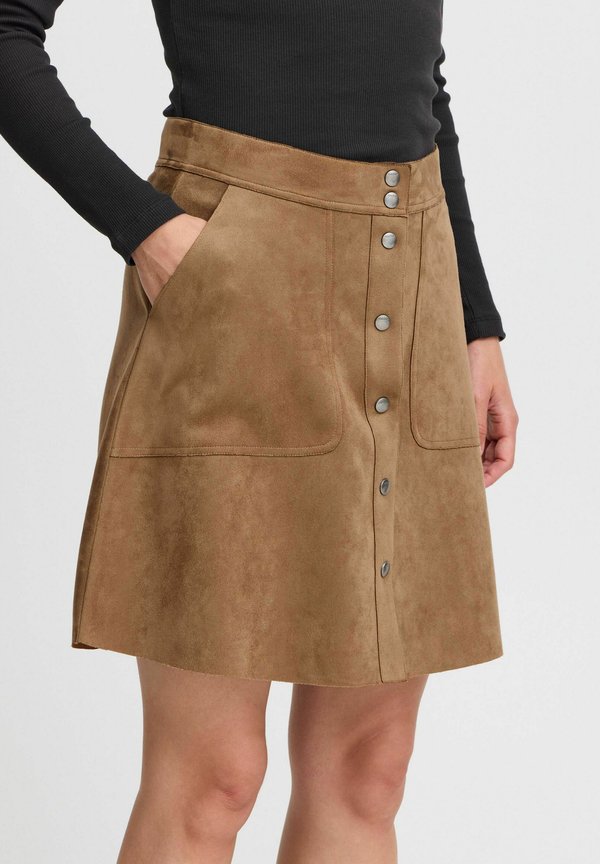 OXJUNE - A-line skirt - sepia tint3
