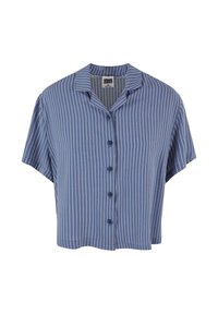 Urban Classics RESORT - Button-down blouse - vintagebluepinstripe