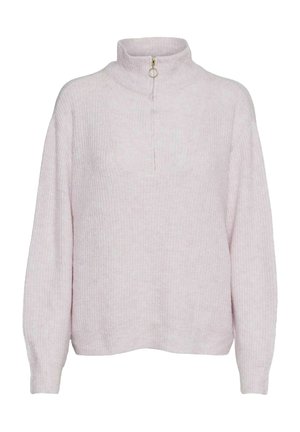 VMPLAZA ZIPPER  - Strikkegenser - lavender fog