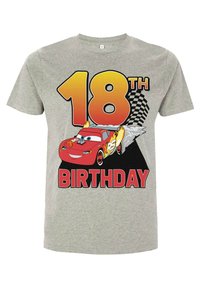 Disney CARS 2 LIGHTNING BIRTHDAY 18 - Triko s potiskem - melange grey