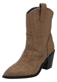 La Strada Enkellaarsjes met hoge hak - dk taupe stones