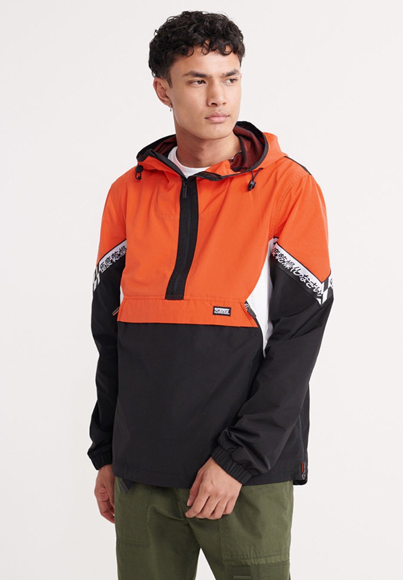 orange windbreaker