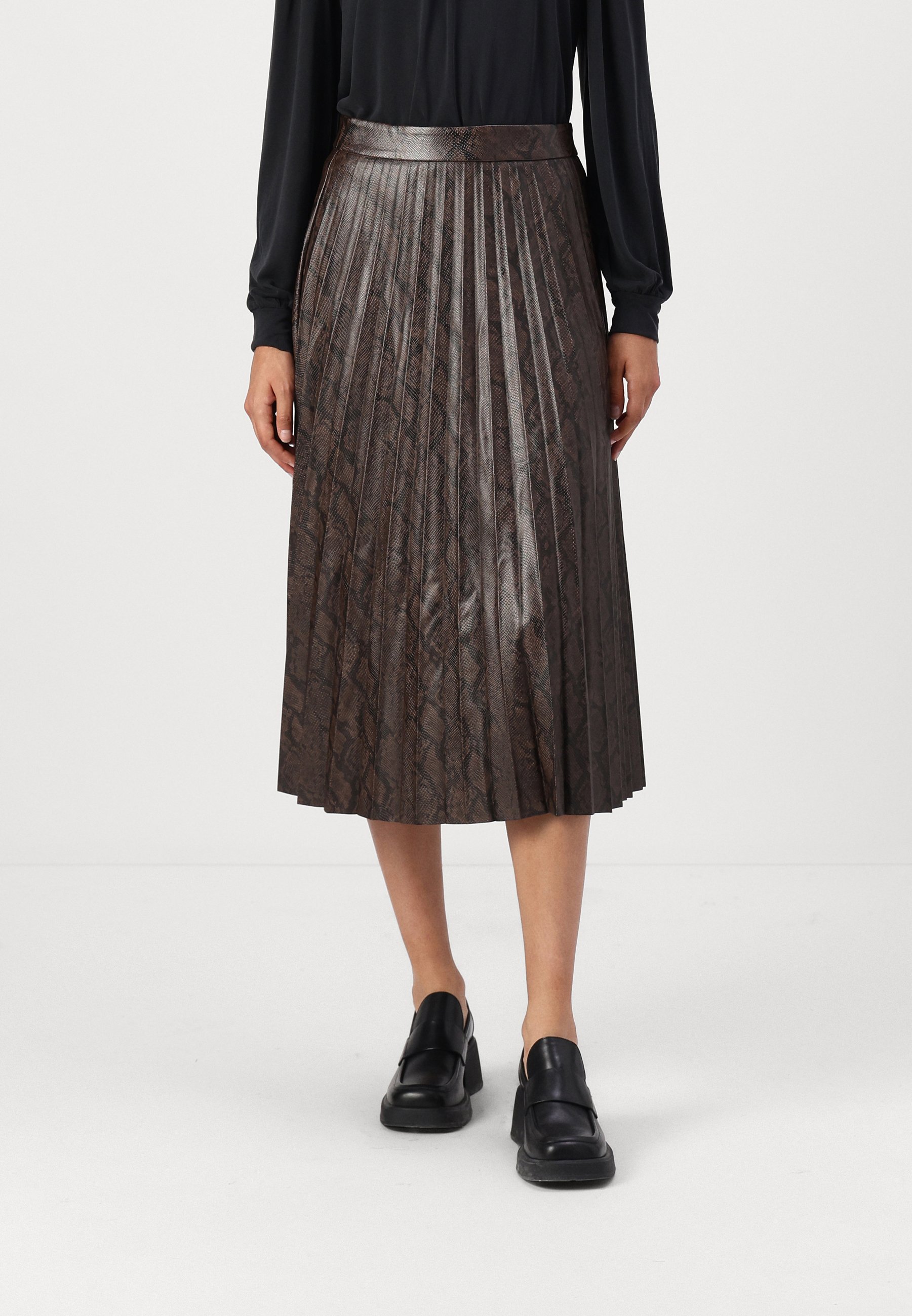 Skirt Gonna Plisse Ecopelle Stradivarius Gonna Ecopelle Gonna