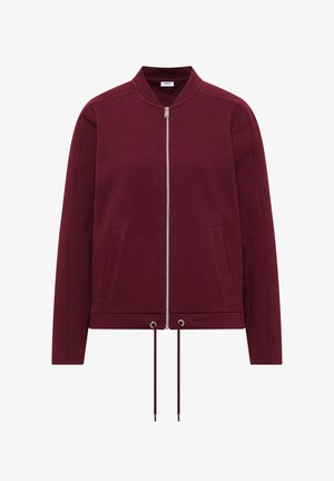 Cecil, SWEATSHIRT-STYLE JACKET WITH DRAWSTRING - Bomber Jacket - red wine