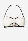 BEACH BOUND RING FRONT BANDEAU - Bikiniyläosa - ecru