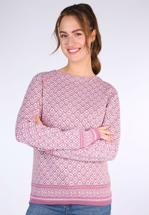 SORGENFRI SYLT  DORIT NORDIC - Strickpullover - tea rose