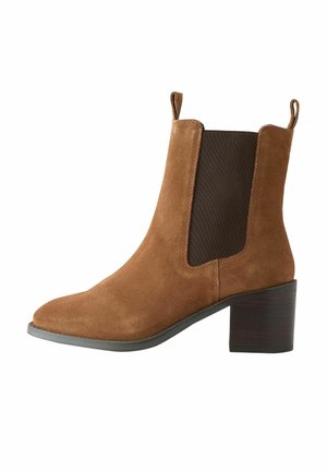 Stiefelette - tan brown suede