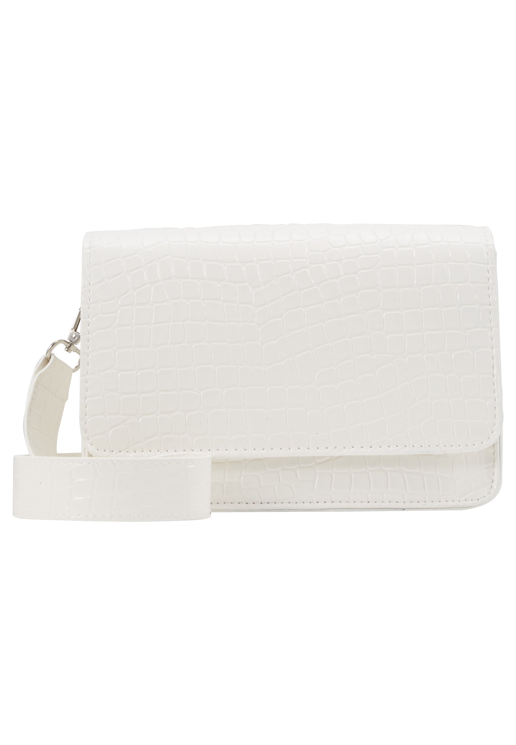 white cross over bag