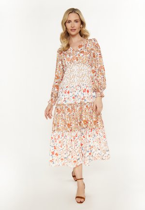 usha Freizeitkleid - orange multicolor