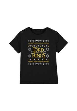 Cotton Soul, LORD OF THE RINGS UGLY CHRISTMAS LOGO UNISEX - Print T-shirt - black