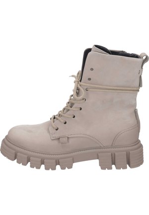 Bottines à lacets - beige