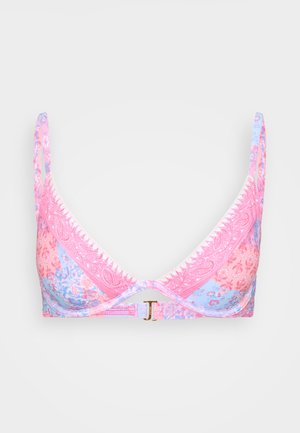 Hollister Co. FLAT SKINNY STRAP PLUNGE UNDERWIRE  - Horní díl bikin - pink