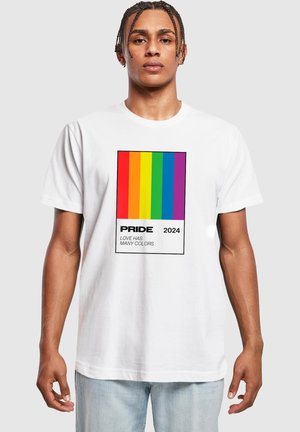 MANY PRIDE - T-shirt med print - white