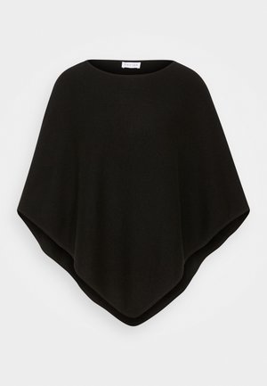 Davida Cashmere TRIANGLE PONCHO - Mantella - black
