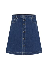 CULEA AMI SHORT - A-lijn rok - medium blue wash