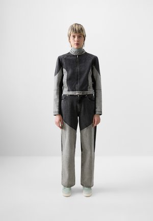 Jordan AIR PANT - Straight leg jeans - black/flat pewter