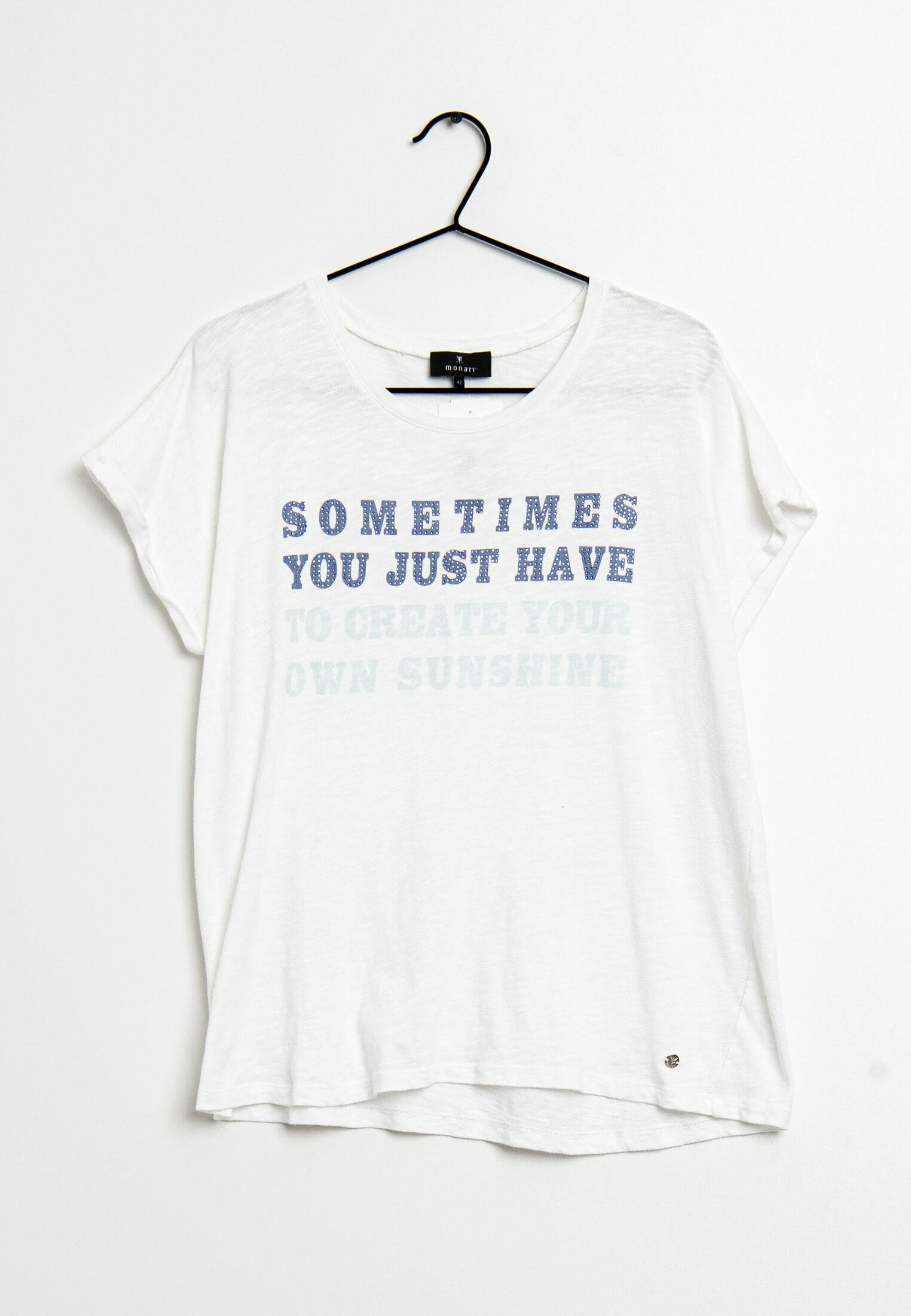Monari T-shirt print - white/wit - (Pre-owned) - Zalando.nl