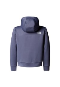 Φούτερ με κουκούλα σε σκούρο μπλε χρώμα με λεία υφή. Διαθέτει λογότυπο στο πάνω μέρος της πλάτης, ριμπ μανσέτες και εφαρμοστό τελείωμα.