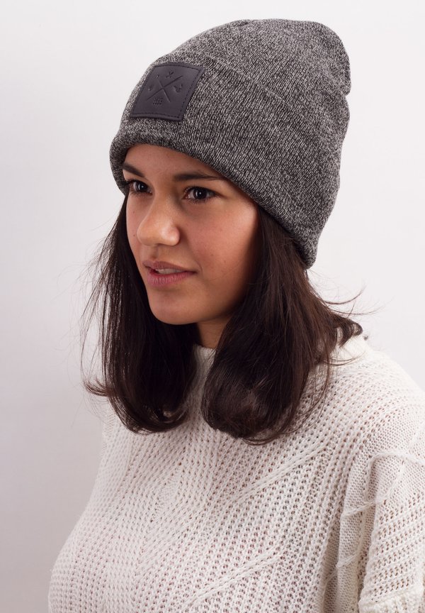 ROUGH BEANIE -MÜTZE – STRICKMÜTZE - Mütze - granite