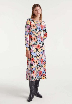 MIDI ESCOTE ESTAMPADO HAMPTON BIG - Vestido informal - multicolor